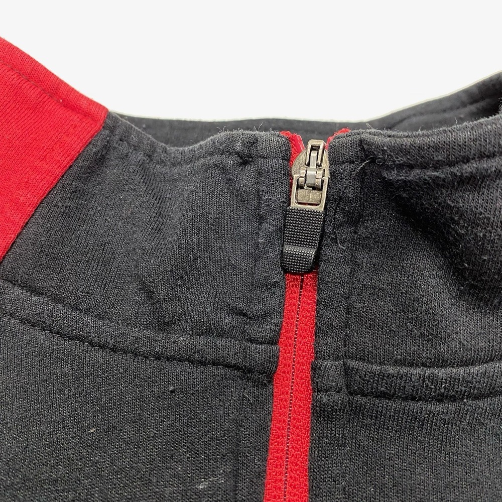 NBA Chicago Bulls Basketball Black Red Full Zip Jacket Size Medium - Picture 5 of 13